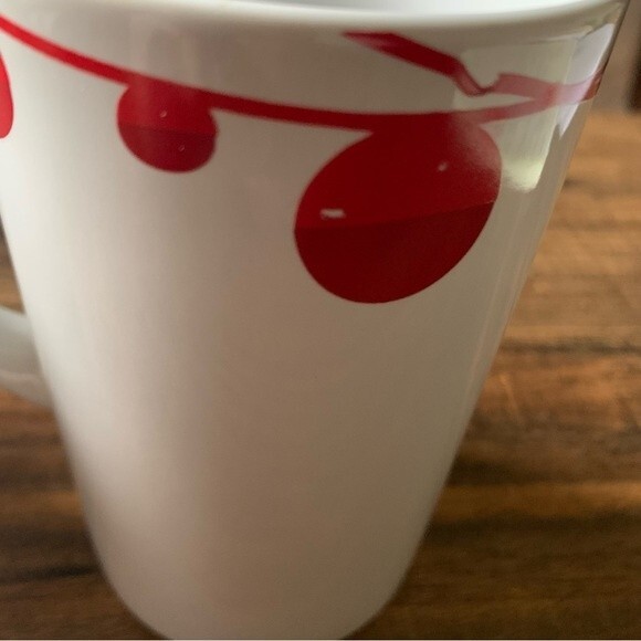 SALE! Starbucks 2012 Holiday Mug Set of Two - White with Red Bulb Garland - Picture 7 of 8